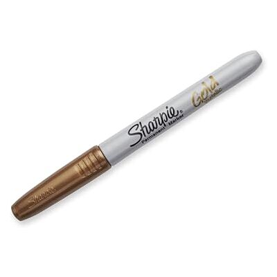 Sharpie Marqueur permanent métallique à pointe fine doré 1 Unité - Publicité Sharpie Marqueur permanent métallique à pointe fine doré 1 Unité - Publicité
