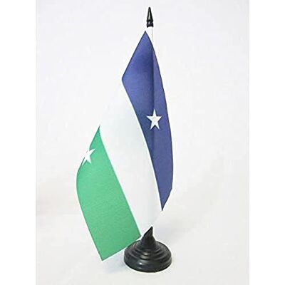 AZ FLAG Drapeau De Table Royaume d'Araucanie et de Patagonie 21x14 cm Petit Drapeau Du Royaume De Nouvelle-France De Bureau 100% Polyester Avec Hampe De 25cm Et Socle En Plastique Noir - Publicité AZ FLAG Drapeau De Table Royaume d'Araucanie et de Patagonie 21x14 cm Petit Drapeau Du Royaume De Nouvelle-France De Bureau 100% Polyester Avec Hampe De 25cm Et Socle En Plastique Noir - Publicité