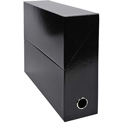 Exacompta Réf. 89921E 1 Boîte transfert Iderama en papier teinté dans la masse Dos 90 mm Œillet en métal Pour format A4 Dimensions 25,5 x 34 x 9 cm Couleur noir- Livrée montée - Publicité Exacompta Réf. 89921E 1 Boîte transfert Iderama en papier teinté dans la masse Dos 90 mm Œillet en métal Pour format A4 Dimensions 25,5 x 34 x 9 cm Couleur noir- Livrée montée - Publicité