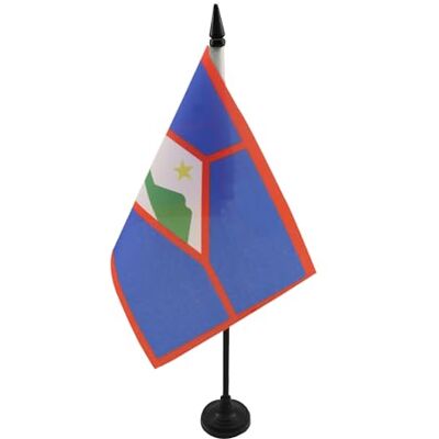 AZ FLAG Drapeau De Table Saint-Eustache 21x14 cm Petit Drapeau Néerlandais Pays-Bas De Bureau 100% Polyester Avec Hampe De 25cm Et Socle En Plastique Noir - Publicité AZ FLAG Drapeau De Table Saint-Eustache 21x14 cm Petit Drapeau Néerlandais Pays-Bas De Bureau 100% Polyester Avec Hampe De 25cm Et Socle En Plastique Noir - Publicité