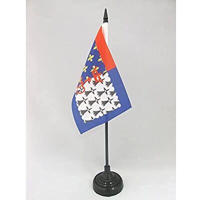 AZ FLAG Drapeau De Table Pays de la Loire 15x10 cm Mini Drapeau Ligérien De Bureau 100% Polyester Avec Hampe De 25cm Et Socle En Plastique Noir - Publicité AZ FLAG Drapeau De Table Pays de la Loire 15x10 cm Mini Drapeau Ligérien De Bureau 100% Polyester Avec Hampe De 25cm Et Socle En Plastique Noir - Publicité
