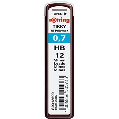 Rotring Recharge de mines Tikky de en super-polymère0,7 mmHB (312690) - Publicité Rotring Recharge de mines Tikky de en super-polymère0,7 mmHB (312690) - Publicité