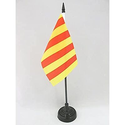 AZ FLAG Drapeau De Table Comté de Provence 15x10 cm Mini Drapeau Provençal De Bureau 100% Polyester Avec Hampe De 25cm Et Socle En Plastique Noir - Publicité AZ FLAG Drapeau De Table Comté de Provence 15x10 cm Mini Drapeau Provençal De Bureau 100% Polyester Avec Hampe De 25cm Et Socle En Plastique Noir - Publicité