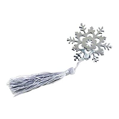 U-K Joli marque-page créatif en alliage avec motif de flocon de neige avec boîte à ruban, cadeau de mariage, décoration - Publicité U-K Joli marque-page créatif en alliage avec motif de flocon de neige avec boîte à ruban, cadeau de mariage, décoration - Publicité