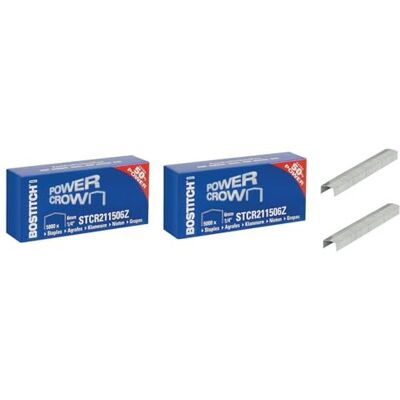 Bostitch Stanley STCR211506Z Lot de 5 boîtes de 5000 agrafes B8 compatibles avec agrafeuses type B8 6 mm 1/4 - Publicité Bostitch Stanley STCR211506Z Lot de 5 boîtes de 5000 agrafes B8 compatibles avec agrafeuses type B8 6 mm 1/4 - Publicité