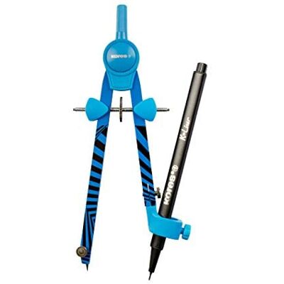 Kores Grafiko Neon – Compas de géométrie en métal avec recharge de mines et adaptateur pour crayon – Fournitures scolaires – Couleurs assorties (couleur envoyée aléatoirement) - Publicité Kores Grafiko Neon – Compas de géométrie en métal avec recharge de mines et adaptateur pour crayon – Fournitures scolaires – Couleurs assorties (couleur envoyée aléatoirement) - Publicité
