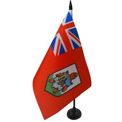 AZ FLAG Drapeau De Table Bermudes 21x14 cm Petit Drapeau Bermudien De Bureau 100% Polyester Avec Hampe De 25cm Et Socle En Plastique Noir - Publicité AZ FLAG Drapeau De Table Bermudes 21x14 cm Petit Drapeau Bermudien De Bureau 100% Polyester Avec Hampe De 25cm Et Socle En Plastique Noir - Publicité