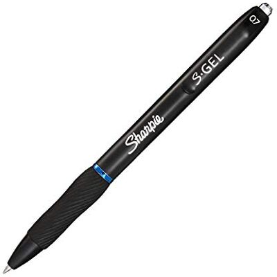 Sharpie 94035 Stylo gel à pression, 0,7 mm, bleu - Publicité Sharpie 94035 Stylo gel à pression, 0,7 mm, bleu - Publicité