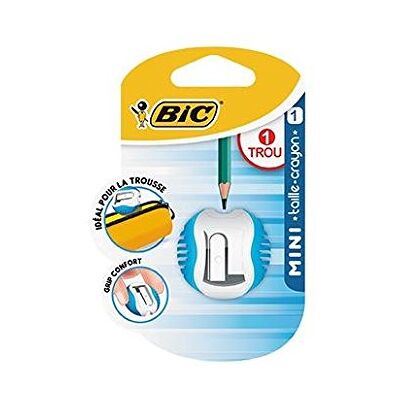 BIC Taille-Crayons MINI Grip 1 trou Coloris Aléatoire - Publicité BIC Taille-Crayons MINI Grip 1 trou Coloris Aléatoire - Publicité