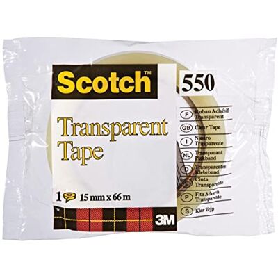 Scotch 1 Ruban Adhésif transparent Rocket, 15mmx66m Réf. 550 - Publicité Scotch 1 Ruban Adhésif transparent Rocket, 15mmx66m Réf. 550 - Publicité