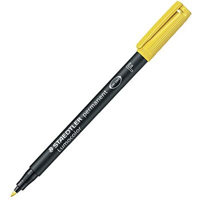 Staedtler LumoColor 318 Feutre Permanent Pointe Fine 0,6 mm Jaune - Publicité Staedtler LumoColor 318 Feutre Permanent Pointe Fine 0,6 mm Jaune - Publicité