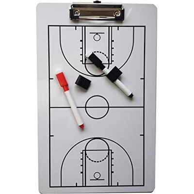 Tagtight Tableau Tactique effaçable à Sec de Football/Basketball pour entraîneurs, Dossier Tactique avec 2 Porte-stylos + 2 stylos, Tableaux Blancs pour stratégie, Techniques, (35 x 22 cm) - Publicité Tagtight Tableau Tactique effaçable à Sec de Football/Basketball pour entraîneurs, Dossier Tactique avec 2 Porte-stylos + 2 stylos, Tableaux Blancs pour stratégie, Techniques, (35 x 22 cm) - Publicité