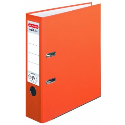 herlitz 5480306 Classeur (A4, 8 cm) Orange - Publicité herlitz 5480306 Classeur (A4, 8 cm) Orange - Publicité