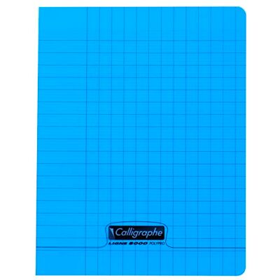 Calligraphe 18012C Un Cahier d'Écriture Agrafé Bleu (une Marque de Clairefontaine) 17x22 cm 32 Pages Grands Carreaux 2,5 mm Agrandis 10x10 Papier Blanc 90 g Couverture Polypro Transparent - Publicité Calligraphe 18012C Un Cahier d'Écriture Agrafé Bleu (une Marque de Clairefontaine) 17x22 cm 32 Pages Grands Carreaux 2,5 mm Agrandis 10x10 Papier Blanc 90 g Couverture Polypro Transparent - Publicité
