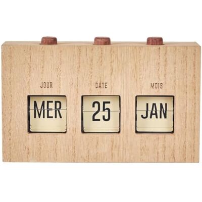 AltoBuy Calendrier Perpétuel Flip Flap Vintage Effet Bois Brut RETROK - Publicité AltoBuy Calendrier Perpétuel Flip Flap Vintage Effet Bois Brut RETROK - Publicité