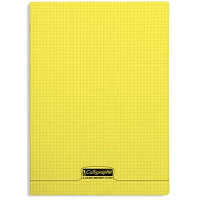 Calligraphe 18384C Un Cahier Agrafé Jaune (une Marque de Clairefontaine) 24x32 cm 96 Pages Petits Carreaux Papier Blanc 90 g Couverture Polypro Transparent - Publicité Calligraphe 18384C Un Cahier Agrafé Jaune (une Marque de Clairefontaine) 24x32 cm 96 Pages Petits Carreaux Papier Blanc 90 g Couverture Polypro Transparent - Publicité