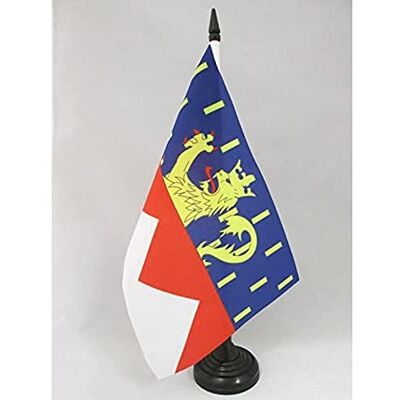 AZ FLAG Drapeau De Table Jura 21x14 cm Petit Drapeau Du Département Juracien De Bureau 100% Polyester Avec Hampe De 25cm Et Socle En Plastique Noir - Publicité AZ FLAG Drapeau De Table Jura 21x14 cm Petit Drapeau Du Département Juracien De Bureau 100% Polyester Avec Hampe De 25cm Et Socle En Plastique Noir - Publicité