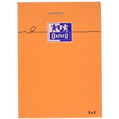 Oxford 100106275 Bloc Agrafé 160 pages A7 74X105 Quadrillé 80 g - Publicité Oxford 100106275 Bloc Agrafé 160 pages A7 74X105 Quadrillé 80 g - Publicité