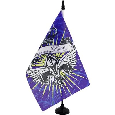 AZ FLAG Drapeau De Table Amour éternel 21x14 cm Petit Drapeau Forever Love De Bureau 100% Polyester Avec Hampe De 25cm Et Socle En Plastique Noir - Publicité AZ FLAG Drapeau De Table Amour éternel 21x14 cm Petit Drapeau Forever Love De Bureau 100% Polyester Avec Hampe De 25cm Et Socle En Plastique Noir - Publicité