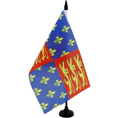 AZ FLAG Drapeau De Table Roi Édouard III d'Angleterre 21x14 cm Petit Drapeau Anglais Royal De Bureau 100% Polyester Avec Hampe De 25cm Et Socle En Plastique Noir - Publicité AZ FLAG Drapeau De Table Roi Édouard III d'Angleterre 21x14 cm Petit Drapeau Anglais Royal De Bureau 100% Polyester Avec Hampe De 25cm Et Socle En Plastique Noir - Publicité