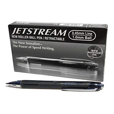 uni-ball Jetstream RT Stylo Encre gel rétractable Noir Ecriture 1.0 mm Lot de 12 - Publicité uni-ball Jetstream RT Stylo Encre gel rétractable Noir Ecriture 1.0 mm Lot de 12 - Publicité