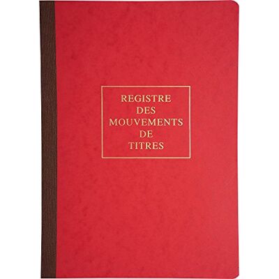 Le Dauphin Piqûre Registre des Mouvements de Titres A4 40 Pages - Publicité Le Dauphin Piqûre Registre des Mouvements de Titres A4 40 Pages - Publicité
