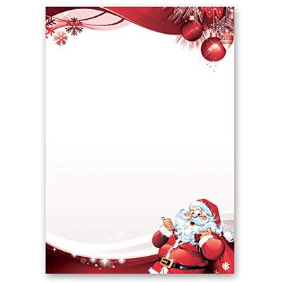 Paper-Media Papier à motif Saint Nicholas LETTRE AU PÈRE NOËL 50 feuilles DIN A4 - Publicité Paper-Media Papier à motif Saint Nicholas LETTRE AU PÈRE NOËL 50 feuilles DIN A4 - Publicité