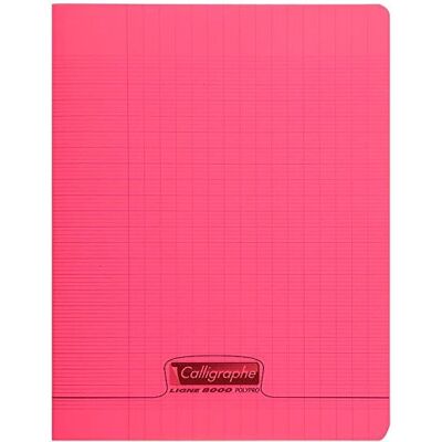 Calligraphe Cahier piqué POLYPRO 24x32 cm 48p séyès 90g Rouge - Publicité Calligraphe Cahier piqué POLYPRO 24x32 cm 48p séyès 90g Rouge - Publicité