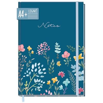 Häfft paper&you® Carnet A4+ ligné "Happy Flower" 156 pages lignées, papier épais de 100 g/m² et élastique – à utiliser comme journal intime, pour vos listes et vos notes - Publicité Häfft paper&you® Carnet A4+ ligné "Happy Flower" 156 pages lignées, papier épais de 100 g/m² et élastique – à utiliser comme journal intime, pour vos listes et vos notes - Publicité