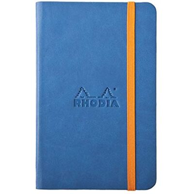 Rhodia 118648C Carnet Rigide Saphir 9 x 14 cm Ligné 192 pages - Publicité Rhodia 118648C Carnet Rigide Saphir 9 x 14 cm Ligné 192 pages - Publicité