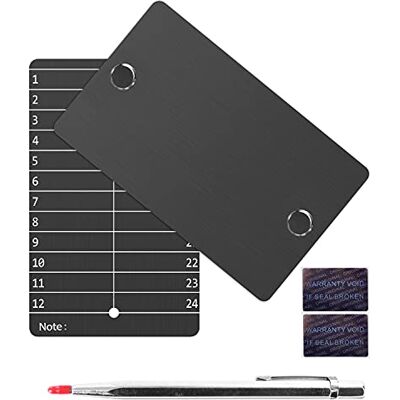 GanKe Crypto Seed Storage, Bitcoin Wallet, Cold Backup BIP39 12 ou 24 Mots Recovery Phrase Backup Cryptocurrency Avec Gravurpen (Double), Gris, Moderne - Publicité GanKe Crypto Seed Storage, Bitcoin Wallet, Cold Backup BIP39 12 ou 24 Mots Recovery Phrase Backup Cryptocurrency Avec Gravurpen (Double), Gris, Moderne - Publicité
