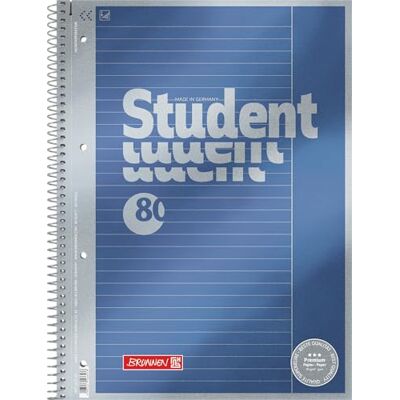 BRUNNEN Bloc-notes 1067174 Duo de qualité supérieure Couverture raffinée avec effet métallique Linéature 27 + 28,90 g/m² 40 feuilles lignées 40 feuilles à carreaux ligné, linéature 25 a4 - Publicité BRUNNEN Bloc-notes 1067174 Duo de qualité supérieure Couverture raffinée avec effet métallique Linéature 27 + 28,90 g/m² 40 feuilles lignées 40 feuilles à carreaux ligné, linéature 25 a4 - Publicité