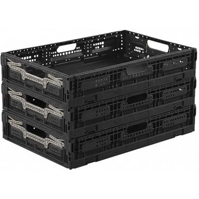 Box and beyond Lot 3 Bacs Rangement Pliables 40 x 60 x 11,5 cm 23L Charge 10 kg Stockage, Outillage, Bricolage Rangement Facile Robuste Garage, Cave, Buanderie - Publicité Box and beyond Lot 3 Bacs Rangement Pliables 40 x 60 x 11,5 cm 23L Charge 10 kg Stockage, Outillage, Bricolage Rangement Facile Robuste Garage, Cave, Buanderie - Publicité