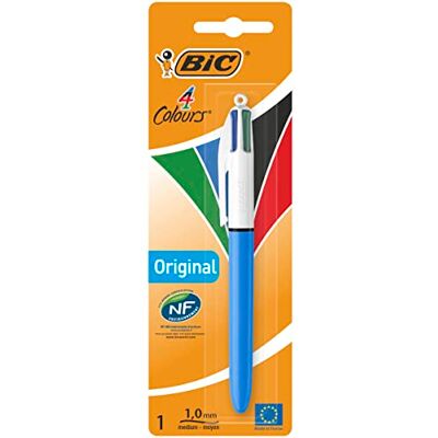 BIC 4 Couleurs Original Stylo-Bille Rétractable Pointe Moyenne (1,0 mm) Blister de 1 - Publicité BIC 4 Couleurs Original Stylo-Bille Rétractable Pointe Moyenne (1,0 mm) Blister de 1 - Publicité