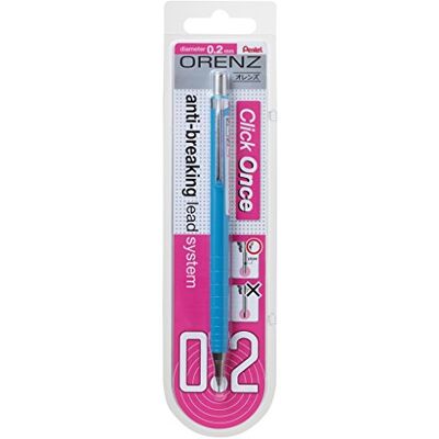 Pentel XPP502-SX 0,2 mm d'épaisseur de trait, 100% incassable sur carte blister bleu clair - Publicité Pentel XPP502-SX 0,2 mm d'épaisseur de trait, 100% incassable sur carte blister bleu clair - Publicité