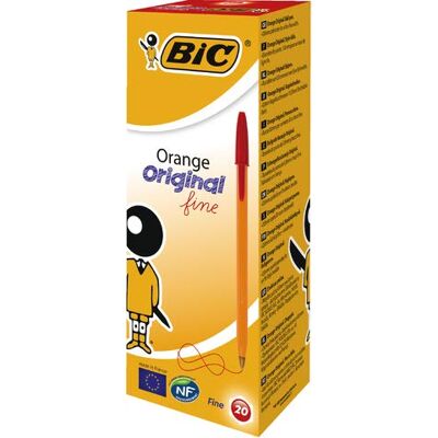 BIC Stylo-bille Orange Rouge - Publicité BIC Stylo-bille Orange Rouge - Publicité