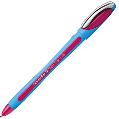 Schneider Slider Memo Stylo-bille non rétractable Bleu/Rose - Publicité Schneider Slider Memo Stylo-bille non rétractable Bleu/Rose - Publicité