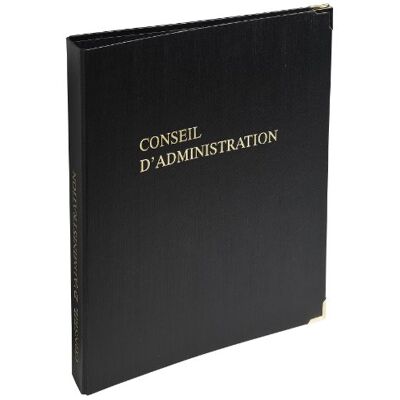 Le Dauphin Classeur Juridique Noir A4 Conseil d'Administration 4 Anneaux - Publicité Le Dauphin Classeur Juridique Noir A4 Conseil d'Administration 4 Anneaux - Publicité