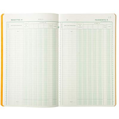 Exacompta Réf. 7500E 1 Piqûre JOURNAL DE CAISSE OU BANQUE 2 libellés 5 Débit et 5 Crédit 31 lignes 80 pages foliotées format 320x195 mm 4 couleurs aléatoires, jaune, bleu, rouge, vert - Publicité Exacompta Réf. 7500E 1 Piqûre JOURNAL DE CAISSE OU BANQUE 2 libellés 5 Débit et 5 Crédit 31 lignes 80 pages foliotées format 320x195 mm 4 couleurs aléatoires, jaune, bleu, rouge, vert - Publicité