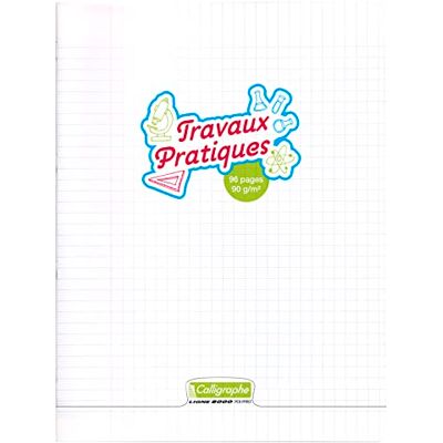 Calligraphe 18189C Un Cahier de Travaux Pratiques Agrafé Incolore (une Marque de Clairefontaine) 24x32 cm 96 Pages Grands Carreaux et Unies Papier Blanc 90 g Couverture Polypro Transparent - Publicité Calligraphe 18189C Un Cahier de Travaux Pratiques Agrafé Incolore (une Marque de Clairefontaine) 24x32 cm 96 Pages Grands Carreaux et Unies Papier Blanc 90 g Couverture Polypro Transparent - Publicité