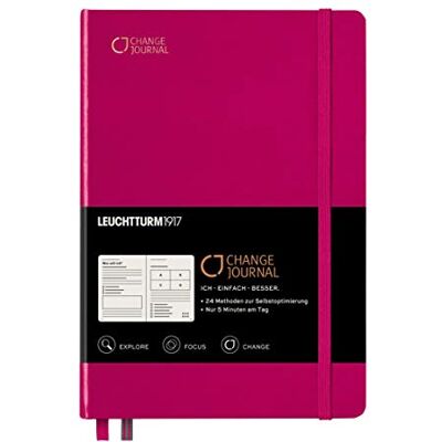 LEUCHTTURM1917 360440 Change Journal Format moyen (A5), baies, allemand - Publicité LEUCHTTURM1917 360440 Change Journal Format moyen (A5), baies, allemand - Publicité