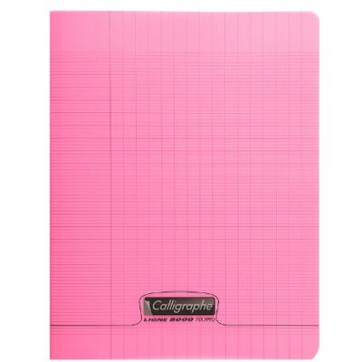 Calligraphe Lot de 3 Cahiers piqué POLYPRO 17x22 cm 48 p séyès 90g Rose - Publicité Calligraphe Lot de 3 Cahiers piqué POLYPRO 17x22 cm 48 p séyès 90g Rose - Publicité