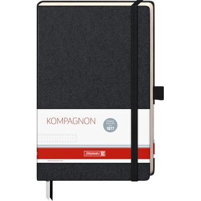 BRUNNEN 105522905 Kompagnon Classic Carnet de notes à couverture rigide Noir 12,5 x 19,5 cm 192 pages - Publicité BRUNNEN 105522905 Kompagnon Classic Carnet de notes à couverture rigide Noir 12,5 x 19,5 cm 192 pages - Publicité