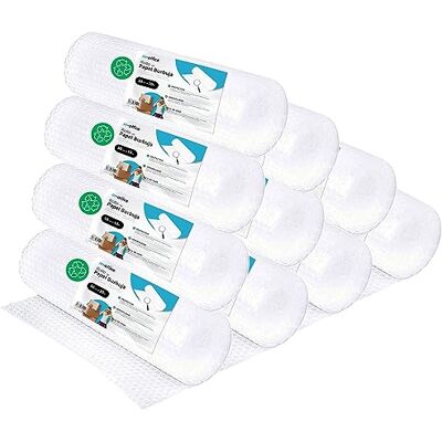 m-office Rouleau en Plastique à Bulles Recyclé Pour Déménagement et Emballage (50 x 10 m, 10 Unités) - Publicité m-office Rouleau en Plastique à Bulles Recyclé Pour Déménagement et Emballage (50 x 10 m, 10 Unités) - Publicité