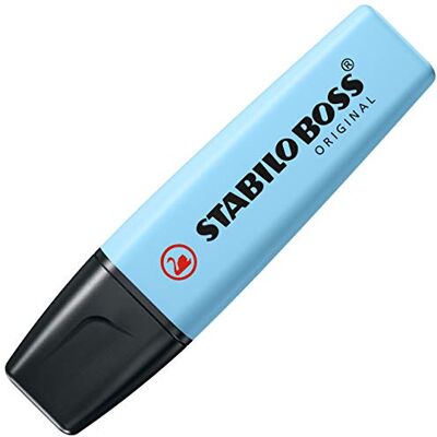 STABILO 92849 Surligneur Boss Pastel, Bleu Ciel - Publicité STABILO 92849 Surligneur Boss Pastel, Bleu Ciel - Publicité