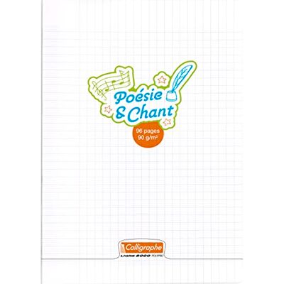Calligraphe 18222C Un Cahier de Poésie et Chants Incolore (une Marque de Clairefontaine) A4 21x29,7 cm 96 Pages Grands Carreaux et Unies Papier Blanc 90 g Couverture Polypro Transparent - Publicité Calligraphe 18222C Un Cahier de Poésie et Chants Incolore (une Marque de Clairefontaine) A4 21x29,7 cm 96 Pages Grands Carreaux et Unies Papier Blanc 90 g Couverture Polypro Transparent - Publicité