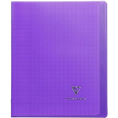 Clairefontaine Lot de 3 Cahiers Protège-cahier Koverbook Piqué Polypro 17x22cm 96p séyès Violet Transparent - Publicité Clairefontaine Lot de 3 Cahiers Protège-cahier Koverbook Piqué Polypro 17x22cm 96p séyès Violet Transparent - Publicité