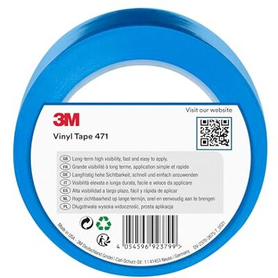 3M Ruban adhésif vinyle 471 haute performance, bleu, 50 mm x 33 m - Publicité 3M Ruban adhésif vinyle 471 haute performance, bleu, 50 mm x 33 m - Publicité