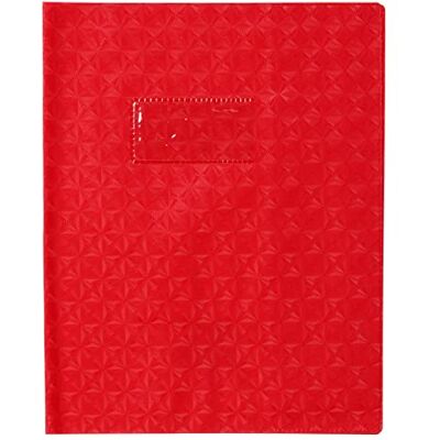 Calligraphe 72013AMZC Un Protège-Cahier Grain Losange Rouge 17x22 cm 18/100ème avec Porte-Étiquette PVC Opaque - Publicité Calligraphe 72013AMZC Un Protège-Cahier Grain Losange Rouge 17x22 cm 18/100ème avec Porte-Étiquette PVC Opaque - Publicité