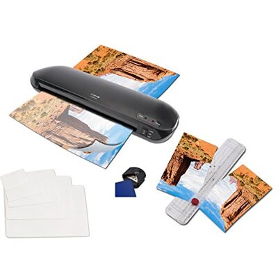 Olympia A 330 Plus Plastifieuse 4-en-1 Format DIN A3 avec massicot + 15 feuilles A4 Pour cartes de visite et coins arrondis - Publicité Olympia A 330 Plus Plastifieuse 4-en-1 Format DIN A3 avec massicot + 15 feuilles A4 Pour cartes de visite et coins arrondis - Publicité